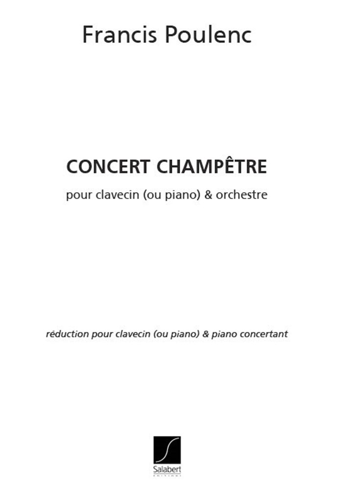 Concert Champetre 2 Pianos Reduction